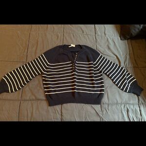 Sezane Leontine navy/ecru in XS